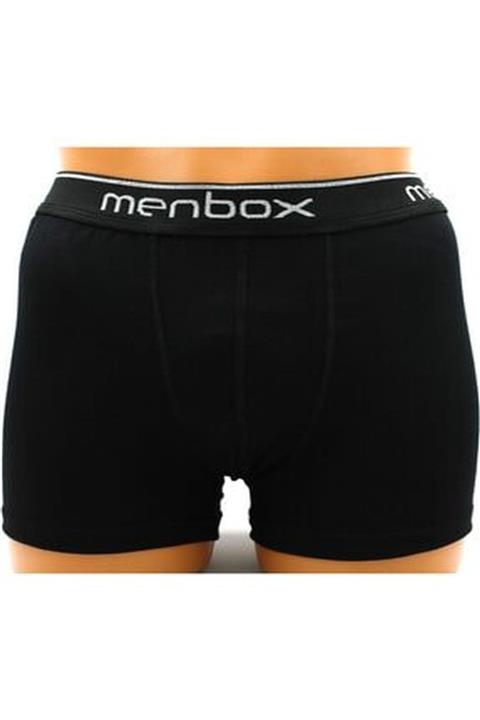MENBOX Erkek Siyah Boxer 2'li