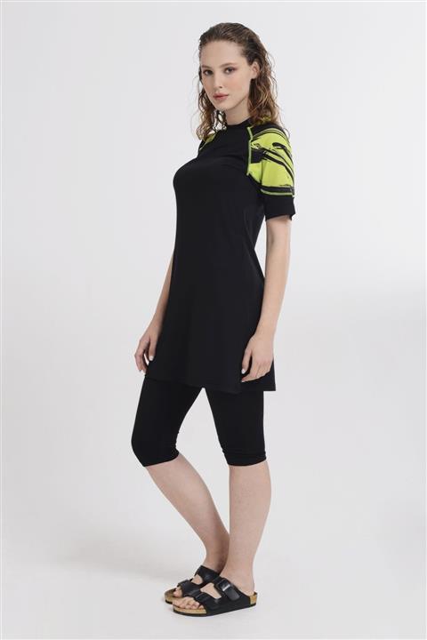 ALFASA Haşema Tesettür Mayo 'Su Tutmaz Vücuda Yapışmaz Alt Üst Likralı- Bustiyerli