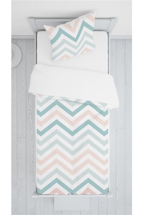 Daniel Kids Süet Yatak Örtüsü Takımı Zigzag Desenli