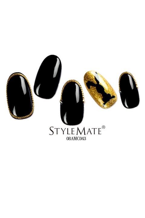 STYLEMATE Tırnak Süsleme Naıl Art Gold Renk Zincir