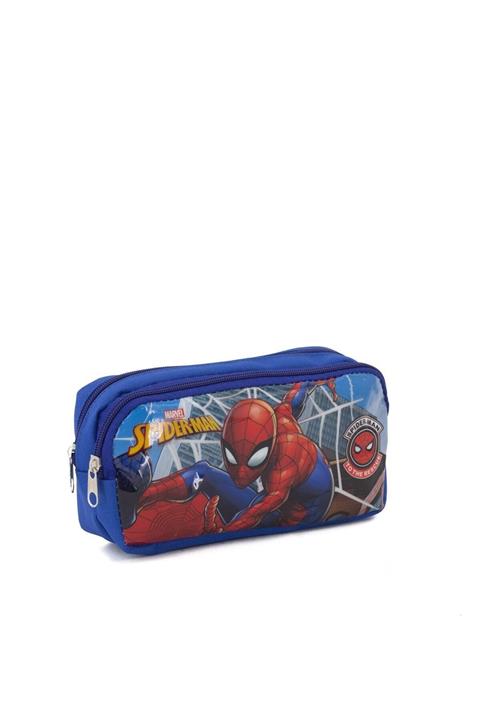 Hakan Çanta Lisanslı Örümcek Adam Karakterli Çift Gözlü Kalemlik Kutusu