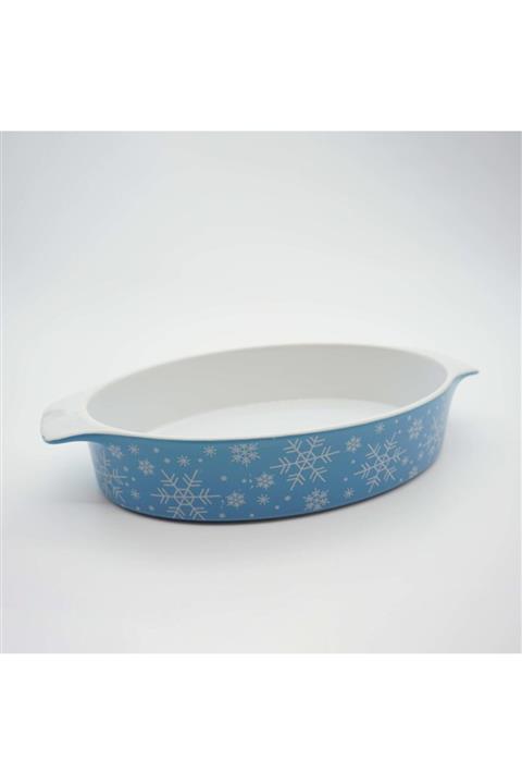 Güral Porselen Seramik Saklama Ve Fırın Kabı Oval 27 Cm