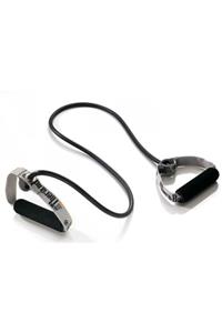 THERABAND Thera-band Bodytraıner El Tutacaklı Tubing 1,4 Metre Gri Egzersiz Pilates Direnç Tüpü