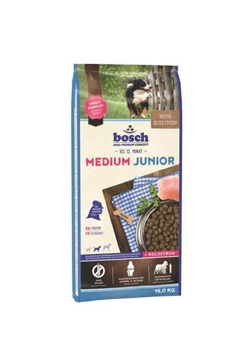 Bosch Medium Junior Kümes Hayvanlı Orta Irk Yavru Kopek Maması 15 Kg