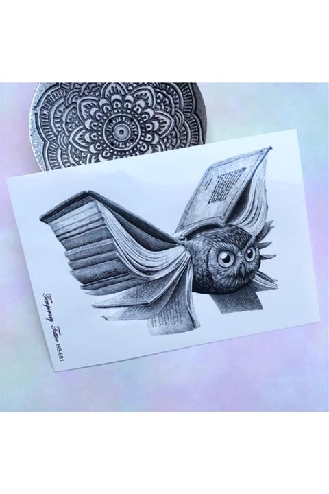 Minnoş Dükkan Baykuş Büyük Dövme