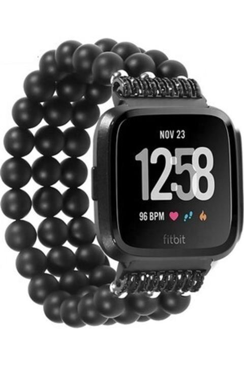 grahambell Apple Watch 42-44 Mm Inci Taşlı Siyah Kordon