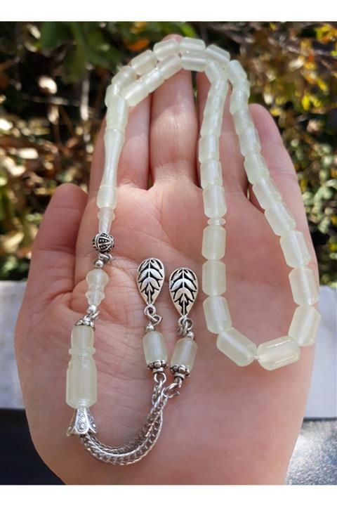 Doğaltaş Tesbihler Fosforlu Şık Tasarım Kesme Model Tesbih