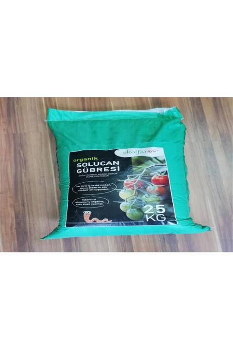 EXİZTİCARET Organik Solucan Gübresi 25 Kg Organik Doğal Gübre