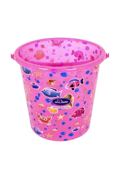 Sevi Bebe Şeffaf Desenli Kova - Pembe