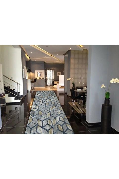 AKSU Vitra Mavi Serisi Kaymaz Taban Kesme Yolluk