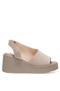 Nine West SANTEYOUNG 1FX Vizon Kadın Dolgu Topuklu Sandalet 101026643