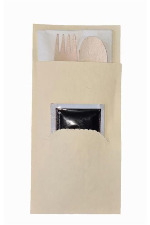 GİZPAK Karton Çatal Kaşık Kılıfı 10x21cm