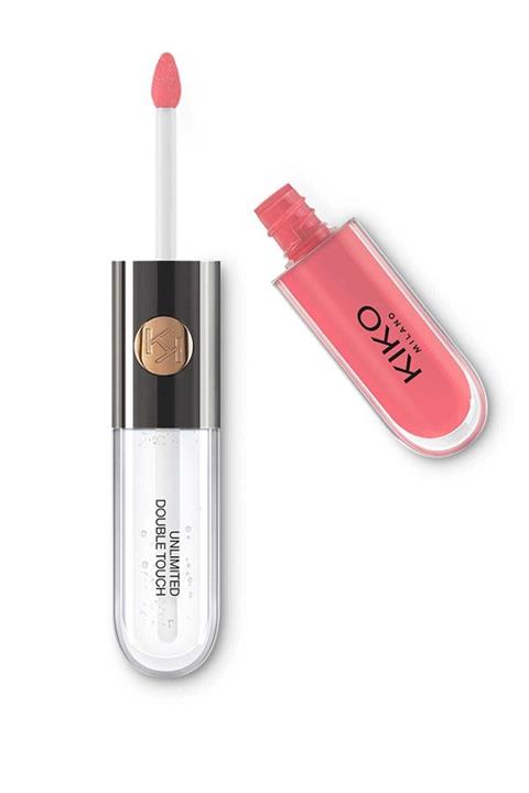 KIKO Parlak Likit Ruj Unlimited Double Touch 112 Satin Peach Rose 6ml 8025272623407