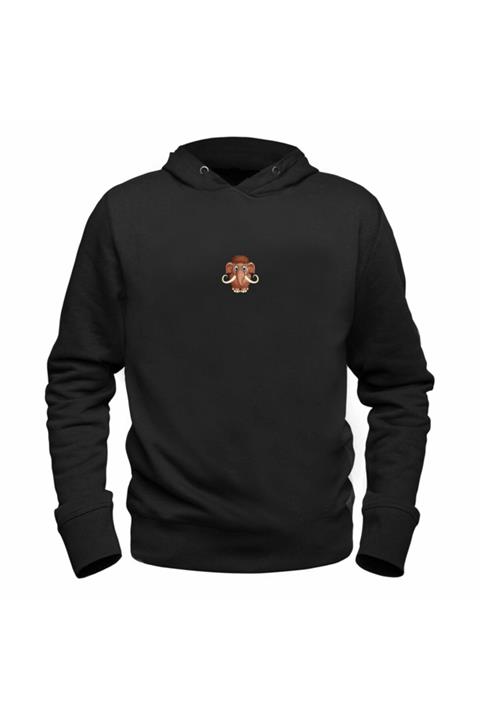 Alfa Tshirt Animal Malamut Dijital Baskılı Siyah Sweatshirt