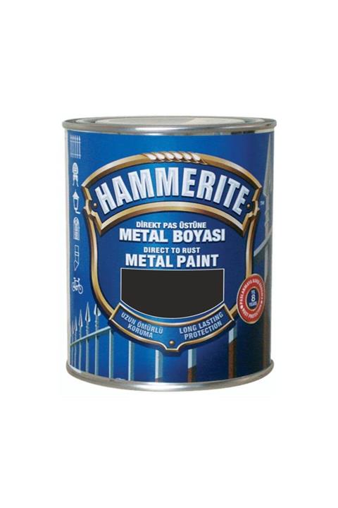 Marshall Hammerite Direk Pas Üstüne Metal Boyası 750ml=1kg Pürüzsüz Siyah-astara Antipasa Gerek Kalmaz