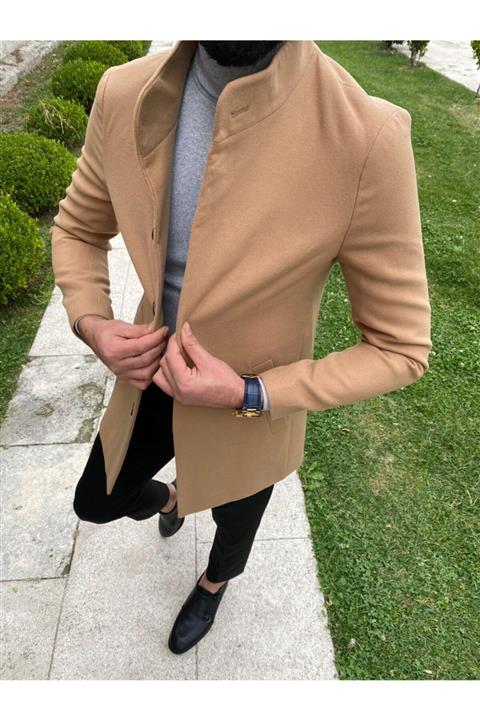 Salihtarzz Yeni Sezon Slim Fit Kaşmir Kaban