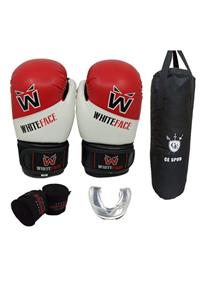 whiteface Çocuk Boks Eldiveni Boks Torbası Bandaj Ve Dişlik Set