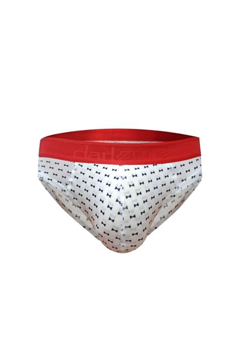 Darkzone Kurdele Desenli Beyaz Erkek Slip