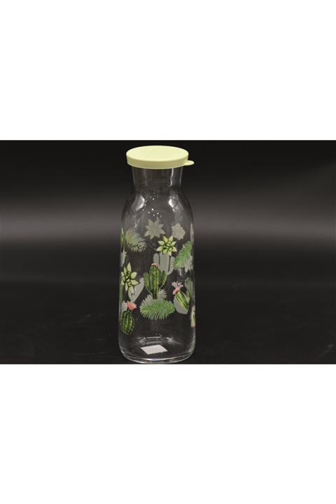 LAV Fonte Kaktüs Desenli Yeşil Kapaklı Karaf 1200cc