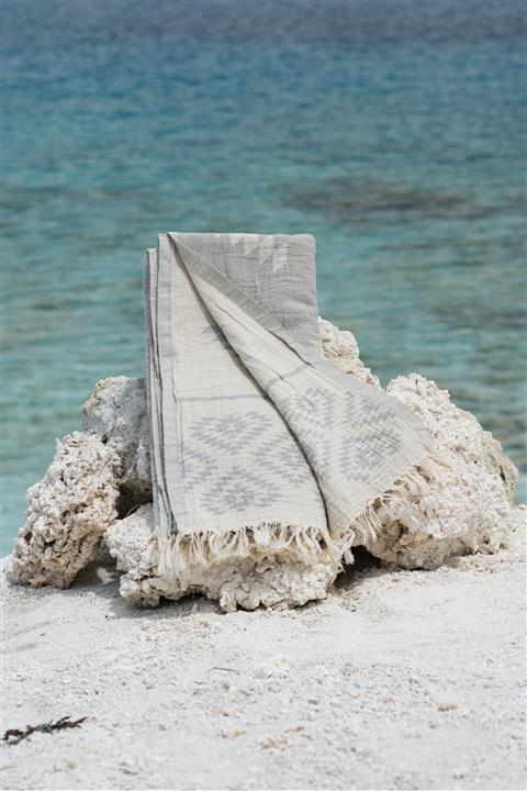 Pestemalim Truva Peştemal Gri (Çift Taraflı)