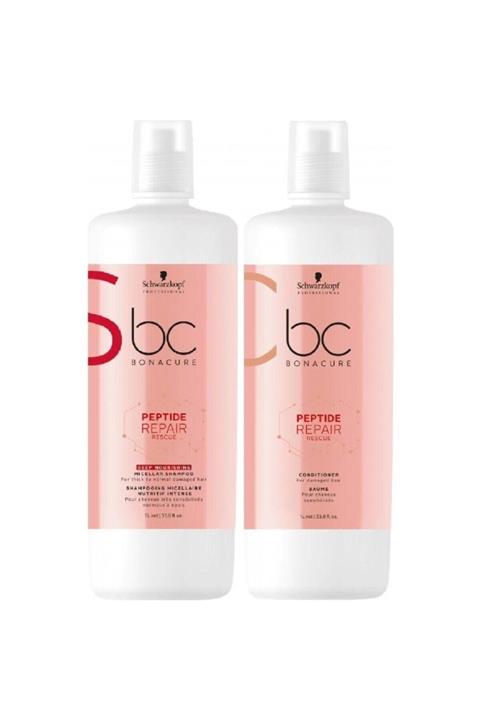 Bonacure Peptide Acil Kurtarma Derin Besleme Şampuan + Krem