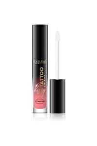 Eveline Tattoo- Yarı Saydam Yoğun Renkli Likit Ruj- Lip Tint No 4