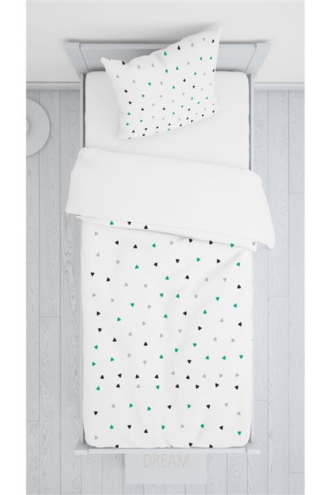 halımarkt Hm-b174 Renkli Üçgen Sadece Yatak Örtüsü 140x220