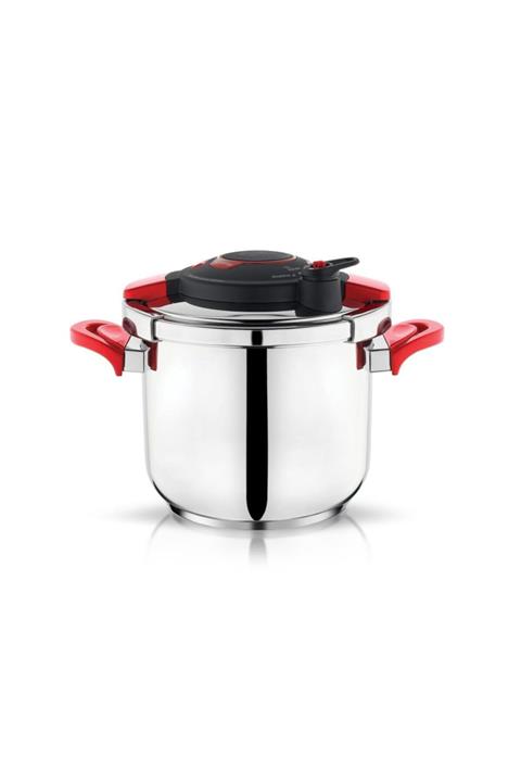 Schafer Galaxis 6,5 Litre Clipso Kapak Düdüklü Tencere-kırmızı
