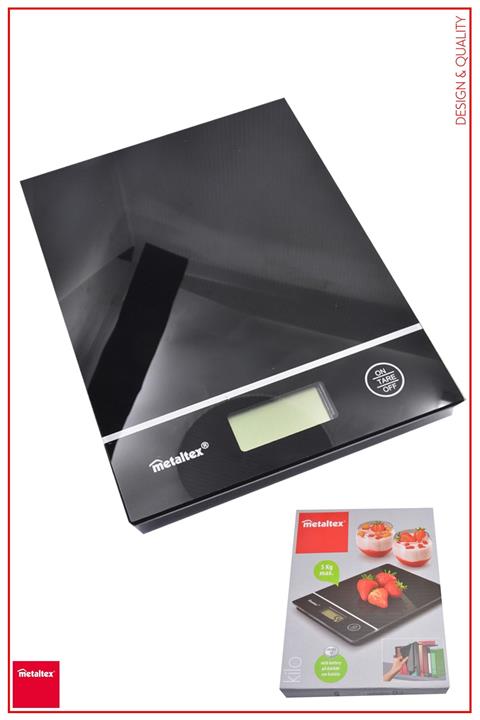 Metaltex M259242 Pilli Dijital Mutfak Terazisi