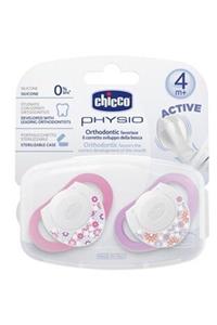 Chicco Emzik Physio Pembe Silikon 4m+ 2'li