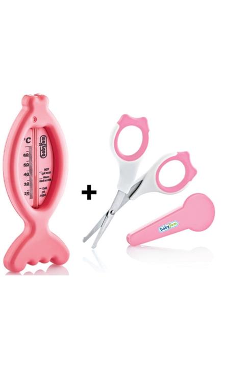 Babyjem 2'li Bebek Banyo Seti (banyo Termometresi+kapaklı Makas)