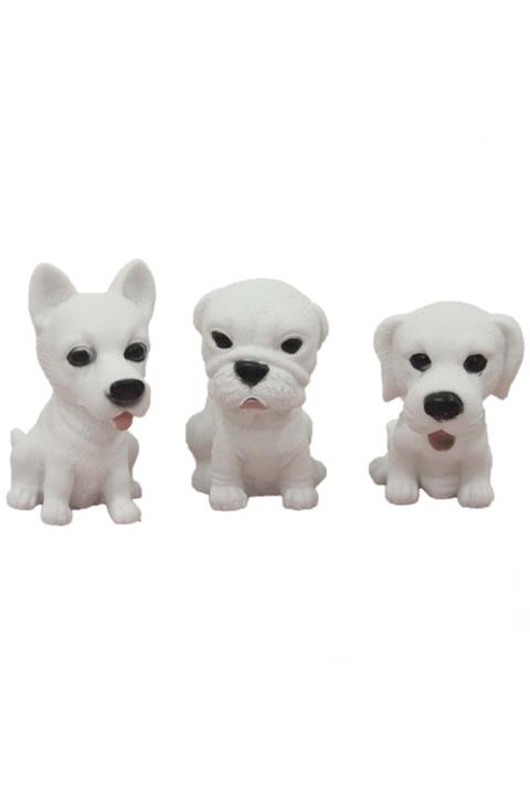 Burnis Toy Toys Sevimli Köpekler Vinil Banyo Oyuncakları Fırsat
