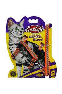 Catlife Kedi Göğüs Ve Gezdirme Tasması Takımı