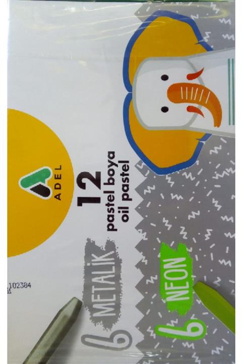 Adel Metalik Ve Neon 12 Li Pastel Boya Yeni
