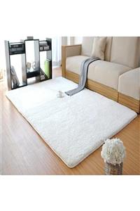 Sarar Post Pofuduk Peluş Kaymaz Taban Yeni Trend Özel Ölçü Beyaz Halı Yolluk Essence Home