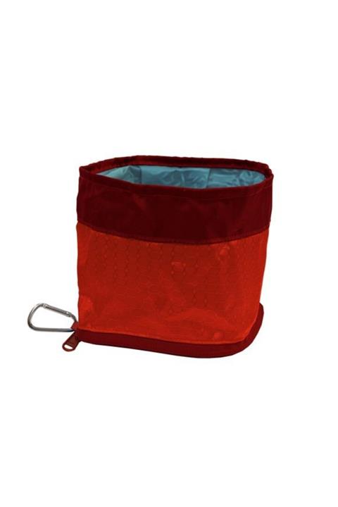 PetSafe Kurgo Zippy Katlanır Su/Yemek Kabı Kırmızı K01559
