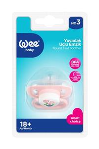 Wee Baby Yuvarlak Uçlu Emzik Pembe 18+ Ay No:3 K:831