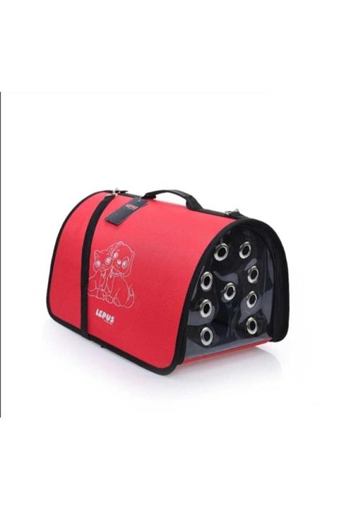 Lepus Kırmızı Flybag Kedi Köpek Taşıma Çantası