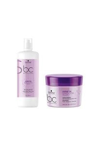 Bonacure Keratin Smooth Perfect Şampuan 1000 ml Ve Kür Maske 200 ml