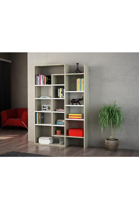 Dekorister Belinda Kitaplık Beyaz-Cordoba