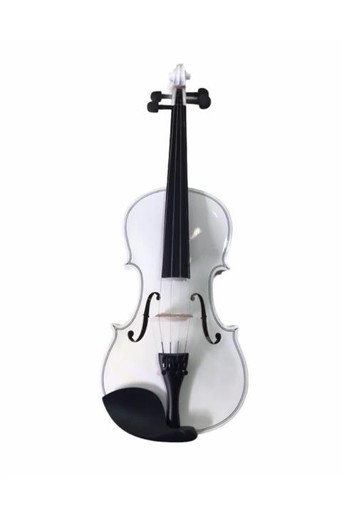 Silverio Keman, Beyaz, Scale 4/4, Hardwood, Kumaş Sert Kutu