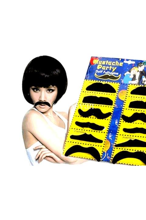 Go İthalat Takma Bıyık Seti (12 Adet)