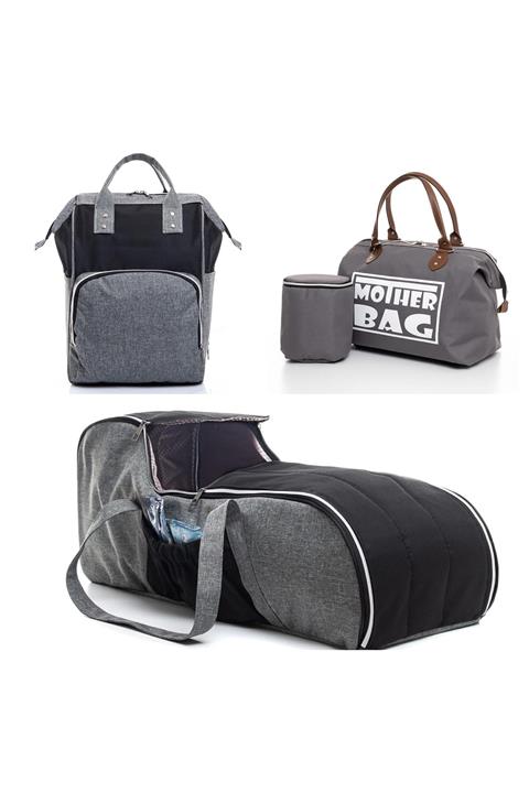 L&M LEGAS MODA Çanta Portbebe Ve Mother Bag Set