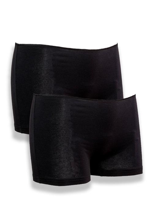 BSM 2'li Kadın Siyah Modal Pamuklu Yüksek Kalite Doğal Boxer