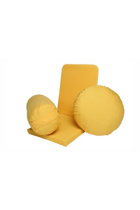 Zunkla Meditasyon Sandalyesi Backjack Meditasyon Minderi Bolster Minderi Üçlü Set