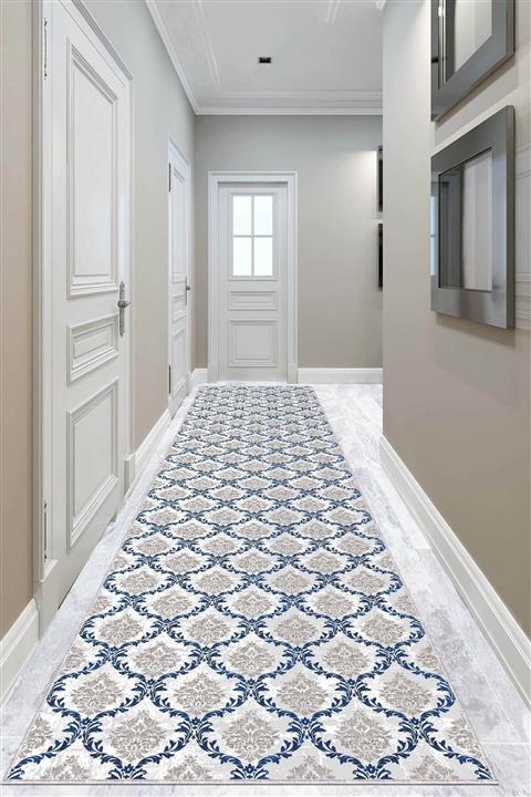 RugViva Kaymaz Tabanlı Kesme Rulo Yolluk Damask Ar347