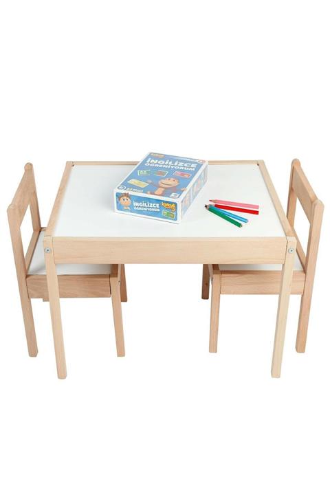 niloyuncak Ahşap Masa Sandalye Takımı