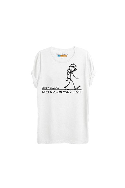 Milo Of Climbing Erkek Beyaz Sappo Dalış Temalı Baskılı T-shirt