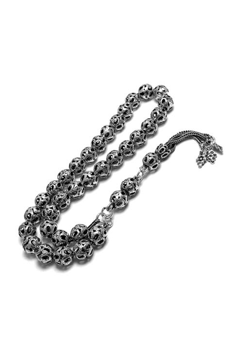 Midyat Gümüş Dünyası Telkari Gümüş Tesbih(Kod 2020751)