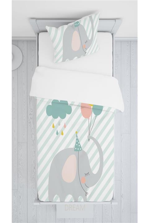 halımarkt Hm-b66 Sevimli Balonlu Fil Sadece Yatak Örtüsü 140x220